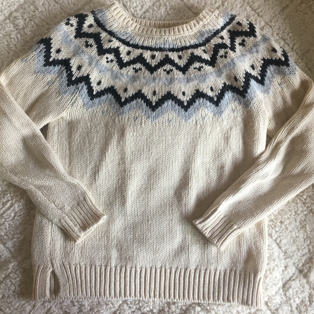 Ann Taylor Loft Fair Isle Sweater | M